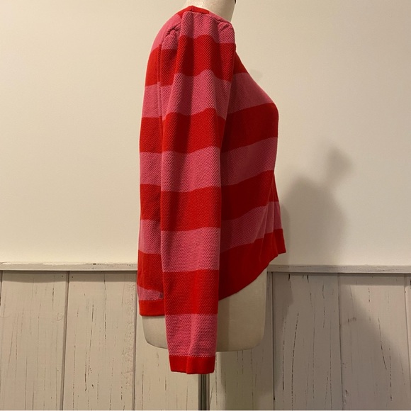 Compañia Fantastica Small Red Pink Striped Sweater - Picture 3 of 9